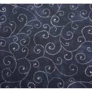 Marble Swirl Moda Black Fat Quarter Cotton Fabric 18"x22" Sewing/Quilting
